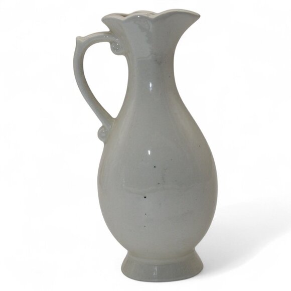 Vintage Ceramic Pitcher With Hand-Painted Birds & Floral Design By Kathy 1988 - Picture 4 of 5